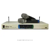悅適影音教學導覽用品 MR-9C(MR-823後繼機種) MIPRO UHF雙頻道無線麥克風 UHF固定頻率/配手持無線麥克風2支