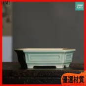 長方形花盆 紫砂盆 陶瓷盆器 盆景盆 菖蒲盆 多肉花盆 日系古風 粗陶盆 桌面擺件 盆栽花器 園藝裝飾 擺飾 盆器