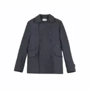 (店+)2016AW OqLiq Root Pea 007 Coat 雙排扣 大衣 黑色 現貨