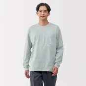 【MUJI 無印良品】男涼感寬版長袖T恤(共6色)