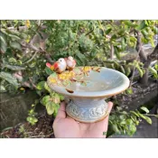 (店+)歐舍傢居 收納盤 陶瓷 小鳥 圓盤 愛情鳥 瓷器 造型盤 收納盤 糖果盤 肥皂盤 名片盤 置物盤