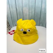 F0008_WHY AND 1/2 全新 絕版 珍藏品 兒童雙面 普普熊 漁夫帽 尺寸50  純棉