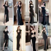 2026新款（多款可選）小眾洋裝 高級感洋裝 單肩洋裝 晚禮服 修身洋裝 性感洋裝 開叉魚尾裙 飯店工作服