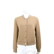 MAX MARA-’S Max Mara BARBARA 駝色圓領開襟棒球外套 夾克