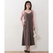 Nissen 顯瘦大胸專用吊帶裙 魚尾裙擺 附口袋 修身剪裁 大尺碼 顯瘦洋裝 加大碼 氣質