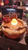 【星辰陶藝】招財蟾蜍6公分滾球流水組，財源滾滾，時來運轉，咬錢，財位