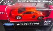 【珍愛玩具】WELLY威利經典名車大賞Lamborghini藍寶堅尼(橘)1:60全家正品 非tomy tomica