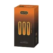【Durex 杜蕾斯】001水性PU衛生套熱感潤滑裝1盒(10入 保險套/衛生套/安全套/避孕套/避孕)