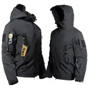 【巴黎精品】現貨+預購 衝鋒衣三合一連帽防風夾克(秋冬機能防水迷彩鯊魚皮軟殼衣衝鋒男外套8款b1a18)