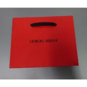 【保存良好品牌紙袋】亞曼尼 GIORGO ARMANI 紅色 紙袋