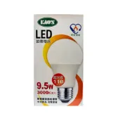 KAOS 高光效廣角型 LED 9.5W 球泡燈 白光 黃光