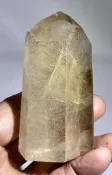 ＊天然水晶＊1990年代舊物 金髮 晶柱