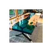 (店+)可開票 工廠直銷 河流桌實木餐桌茶桌茶臺辦公桌定製茶幾新款大闆桌環氧樹脂桌麵 實木桌 茶桌 餐桌
