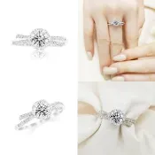 【AURORA 歐羅拉】GIA 50分F color八心八箭天然真鑽 PT950 鉑金台 鑽戒 花語
