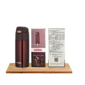 (店+)【THERMOS 膳魔師】THERMOS膳魔師 FHL-400-BW 棕色 不銹鋼真空保溫/冷瓶 400ml