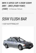 BMW E39 有固定點 YAKIMA WHISPBAR FLUSH BAR 包覆式橫桿 車頂架 行李架 平整型 低風