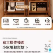 築良舍 特惠 可開發票 【廚房收納置物架】多功能儲物櫃 餐邊靠墻柜 客廳茶水櫃 廚房置物櫃 備餐櫃 防塵收納櫃 電器碗碟微波爐置物櫃工廠直銷 全館免運 售後保障 6z410