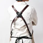 全身式工作圍裙 /油蠟皮肩掛式/門市保固