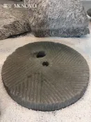 協貿國際日用品生活6館 美空仿真磨盤做舊玻璃鋼老石磨花園庭院腳踏石鋪路石景觀石頭擺件