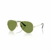【RayBan 雷朋】經典飛行員太陽眼鏡(金 綠色鏡片#RB3025 0014E-58mm)