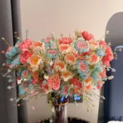 家庭裝飾畫 家居裝飾 現代簡約 輕奢高檔仿真花擺設杜鵑花假花客廳餐桌裝飾花束花藝家居擺件