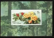 ★☆--大陸小型張郵票---T162---杜鵑花---★☆--張陸1991年