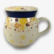 【SOLO 波蘭陶】波蘭製 CA 波蘭陶 350ML 有蓋杯 秋的新樂園系列 CERAMIKA ARTYSTYCZNA