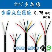 🔥24H ✨領券9折✨ 0.75平方/0.75mm² 2~6芯 PVC多芯線 電纜/電源線/控制線/延長線/多蕊線/花線