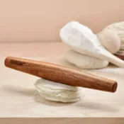 成名在望 擀麵杖/擀麵棍 桃花心木搟面杖實木家用兩頭尖小餃子皮搟面棍大號加長搟面棒神器【CM13480】