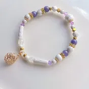 【雅典衛城山丘的喀俄涅】白松石 坦桑石 紫水晶 水晶手鍊