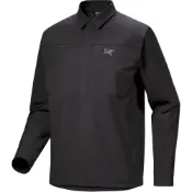 (店+)【Arcteryx 始祖鳥】X000008448 始祖鳥 CRONIN COTTON OVERSHIRT 彈力防風防雨純色小Logo翻領襯衫戶外通勤