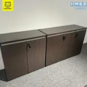 檸檬精選屋 【佛山精品】辦公矮櫃 窗邊櫃 隔斷櫃 茶水櫃 木質雙門 桌邊櫃 簡約現代 文件收納 適用於辦公室/茶水間/窗臺