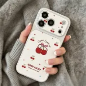 甜美櫻桃蝴蝶結適用於 OnePlus 15 13 13R 12 12R 11 11R ACE 6 5 Racing手機殼