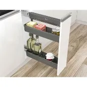 【MIDUOLI 米多里】FA230JBB 小側拉-塑盒(座式緩衝滑軌)