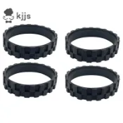 XIAOMI 4pcs 適用於 Roborock S5/T6/T7 配件小米步行輪輪胎皮更換機器人吸塵器零件