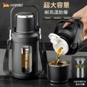 風鈴草百貨 塑玻杯大容量2000ml茶水分離耐高溫玻璃水壺男款戶外便攜防摔
