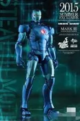 全新扭脾單封未開 mms314 d12 ht hottoys 1/6 鋼鐵人 藍色限定MK3  2015會場限定 全