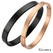 GIUMKA 時尚戀人情侶手環 德國精鋼-黑玫