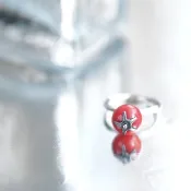 番茄 糖漬番茄 紅珊瑚 戒指 925銀
