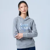 【ERSS】女裝 帽T 帽踢 帽t 長袖上衣 長袖T 美好時光 可愛 字母 麻灰【K60302】