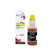 【COLOR24】for CANON GI-790Y 70ml 黃色相容連供墨水(適用 G1000/G1010/G2002/G2010/G3000/G3010/G4000)