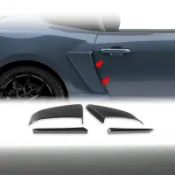 適用於2024款福特野馬側進氣口改裝mustang s650後側擾流板裝飾貼