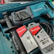 92 牧田免出力鎚鑽8分強三用電鑽含稅日本makita送3大超值好禮萬用夾頭水泥鑽頭組電動錘打石鑽鐵鑽木水泥