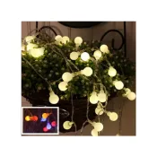 (店+)LED戶外露營燈串 10米電池盒 圓珠燈串 裝飾燈 聖誕節 圓球燈串(戶外裝飾燈串 聖誕裝飾燈串)