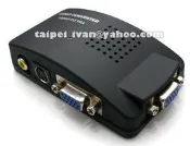 全新盒裝 AV 轉 VGA 視訊轉換器 TV to PC 電視轉電腦 支援1920x1080 監控器接電腦螢幕 S端子