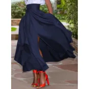 日韓K 29182 French tie pleated midi skirt 法式係帶百褶半身裙