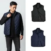 【Banana Republic】美式都會 Banana Republic 背心外套 菱格紋 薄鋪棉 防風 防潑水 立領 多口袋@2018