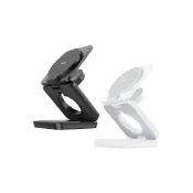(店+)魔比歐 Oweida 三合一折疊式磁吸無線充電站 ( MagSafe 充電座 充電器 手機 iPhone Airpods Apple Watch )
