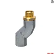 3/4'' 燃油軟管旋轉 NPT 燃油輸送軟管旋轉 360 度可旋轉接頭,用於燃油噴嘴鋅合金耐腐蝕易於安裝
