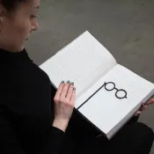 質感金屬書籤 // 圓框眼鏡 // 全球免運
